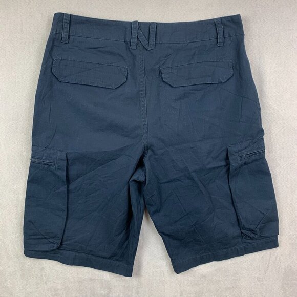 Nike Mens Shorts 30 Blue Navy Cargo Zip Pockets Ripstop Outdoor Hiking Gorpcore - Picture 9 of 9